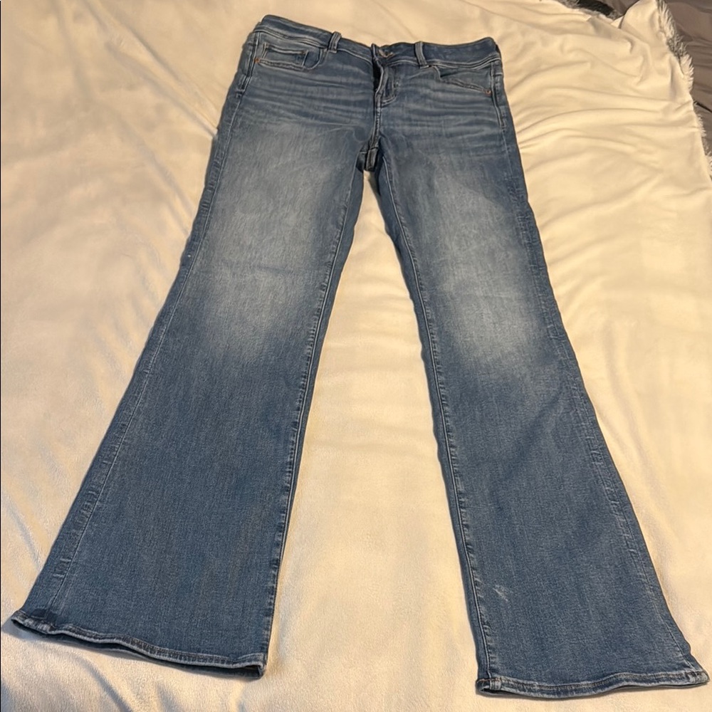 American Eagle Outfitters Light Blue Flare Jeans